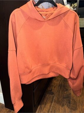 YPB Women's Hooded Crop Sweatshirt - Dusty Rust